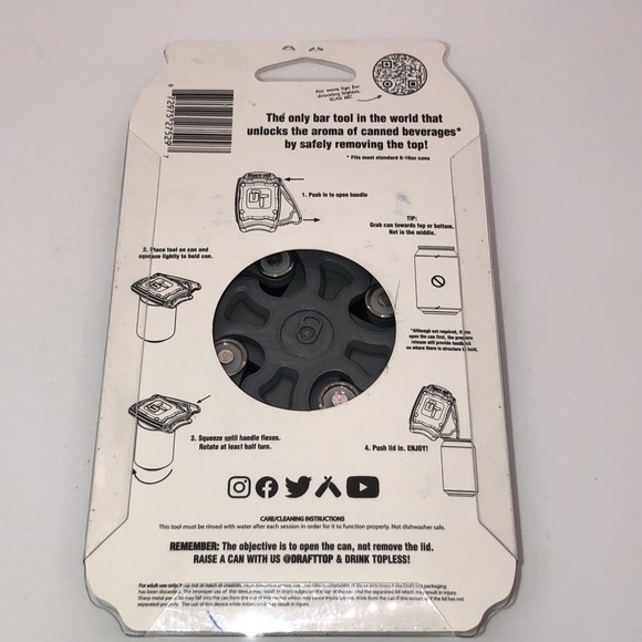 DT Draft Top Beer Can Opener or Soda Opener 8oz 12oz 16oz Brand New - Picture 4 of 5